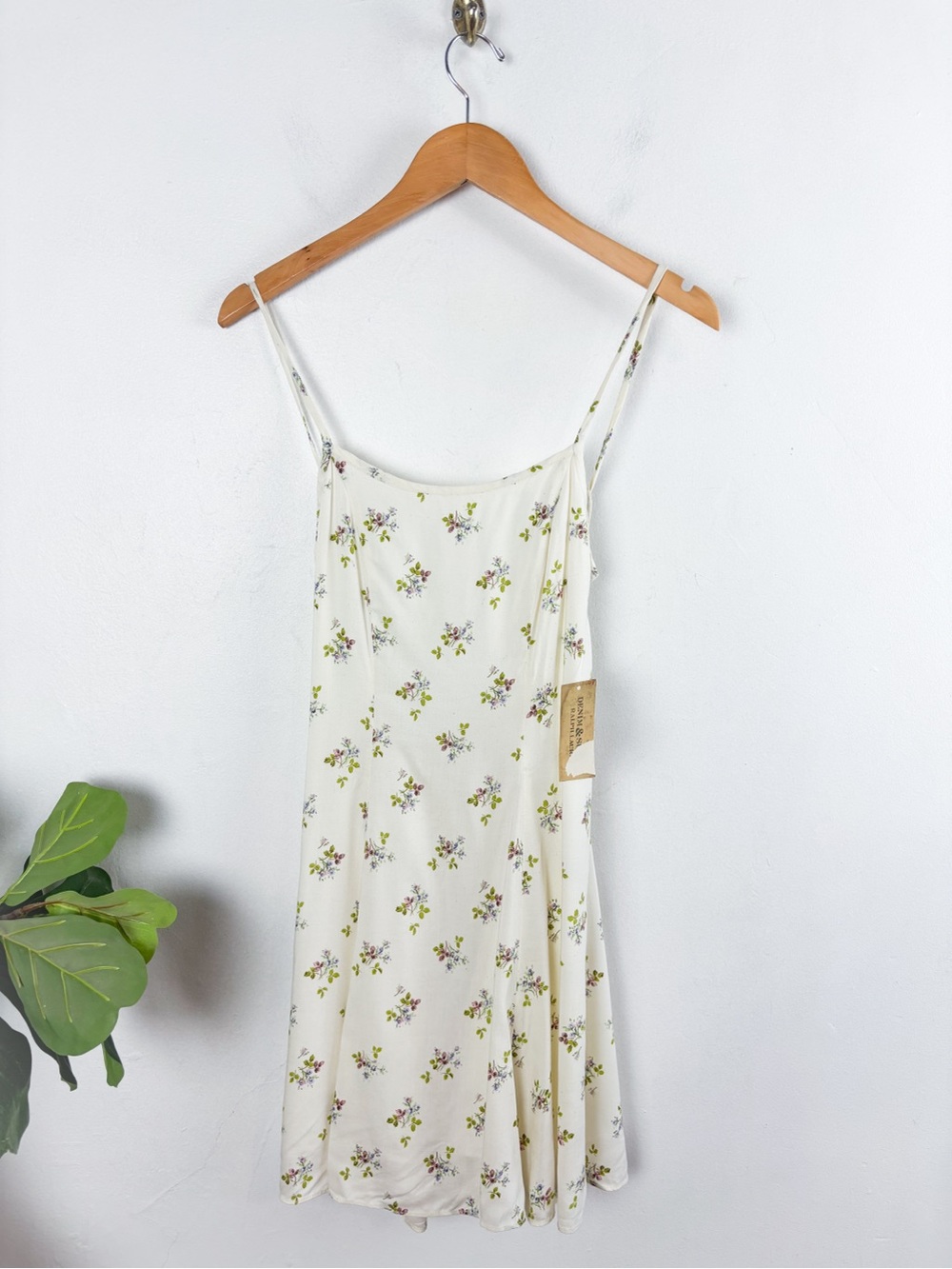 NWT Ralph Lauren Denim & Supply Ivory Floral Mini Sun Dress Sz 4